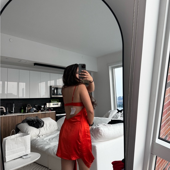 Cult Gaia GIADA red / orange dress - Picture 4 of 4